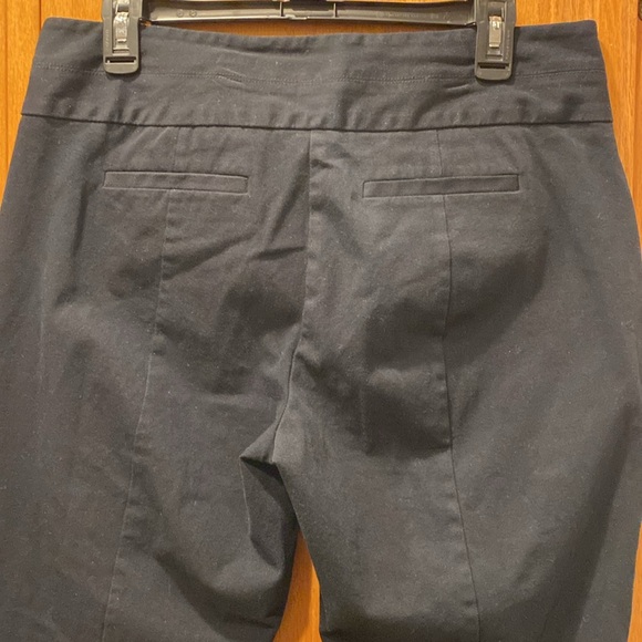 Elle Black High Rise Cotton Stretch Cropped Dress Pants Size 12 - Picture 7 of 8
